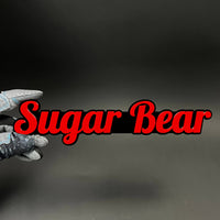 1PC Sugar Bear 3D Acrylic Badge - Car Truck Emblem Fender Tailgate Trunk Sticker