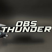 1PC OBS THUNDER 3D Acrylic Badge - Car Truck Emblem Fender Sticker