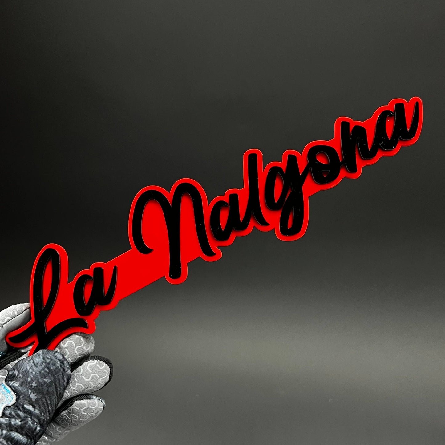 1PC La Nalgona 3D Acrylic Badge - Car Truck Emblem Fender Tailgate Trunk Sticker