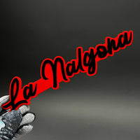 1PC La Nalgona 3D Acrylic Badge - Car Truck Emblem Fender Tailgate Trunk Sticker