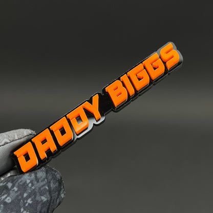 1PC DADDY BIGGS 3D Acrylic Badge - Car Truck Emblem Fender Sticker