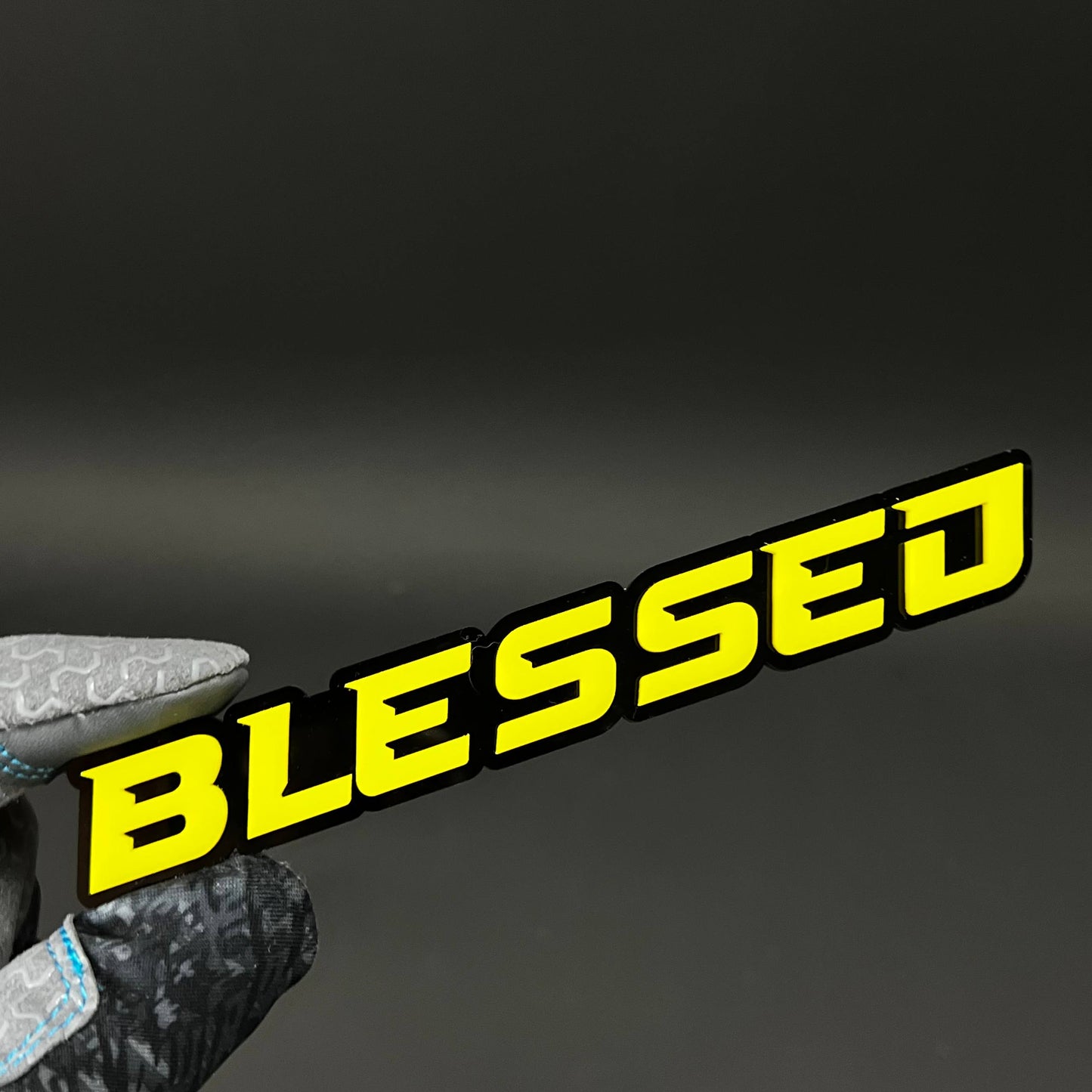 1PC BLESSED 3D Acrylic Badge - Car Truck Emblem Fender Tailgate Trunk Sticker