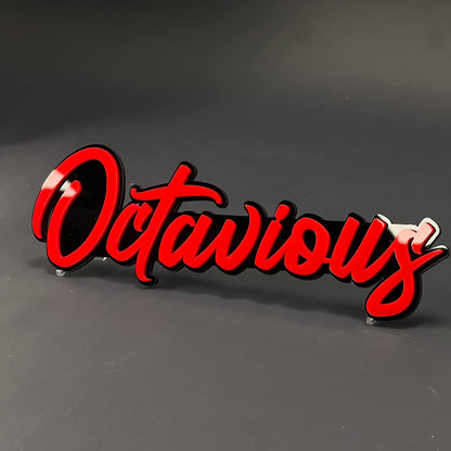 1PC Octavious 3D Acrylic Badge - Car Truck Emblem Fender Tailgate Trunk Sticker