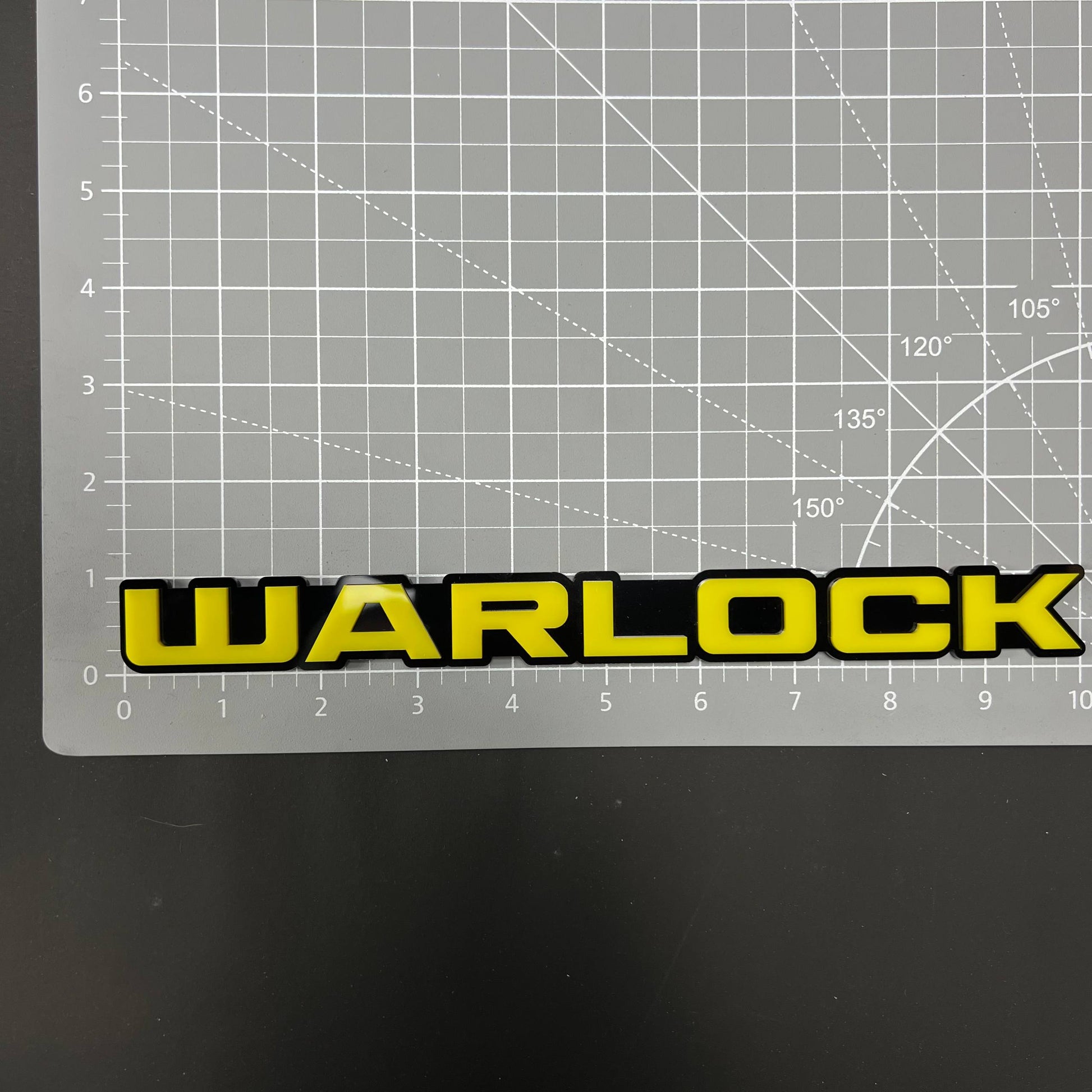 1PC WARLOCK 3D Acrylic Badge - Car Truck Emblem Fender Tailgate Trunk Sticker