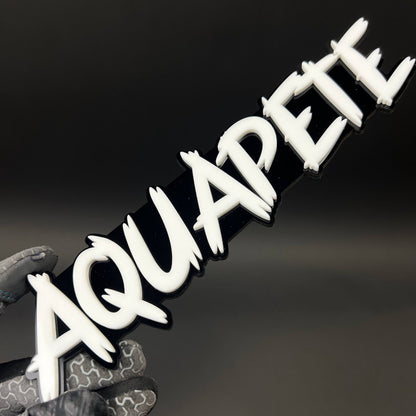 1PC AQUAPETE 3D Acrylic Badge - Car Truck Emblem Fender Tailgate Trunk Sticker