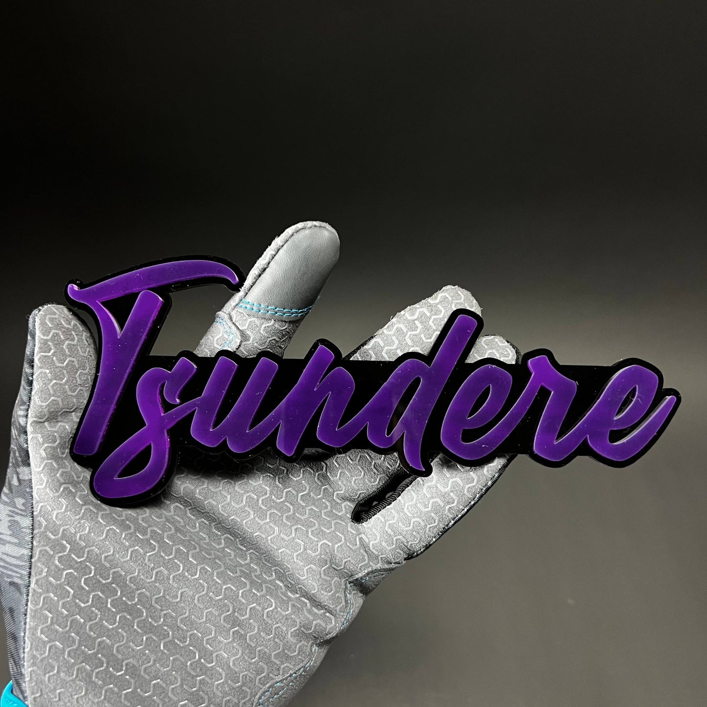 1PC Tsundere 3D Acrylic Badge - Car Truck Emblem Fender Tailgate Trunk Sticker