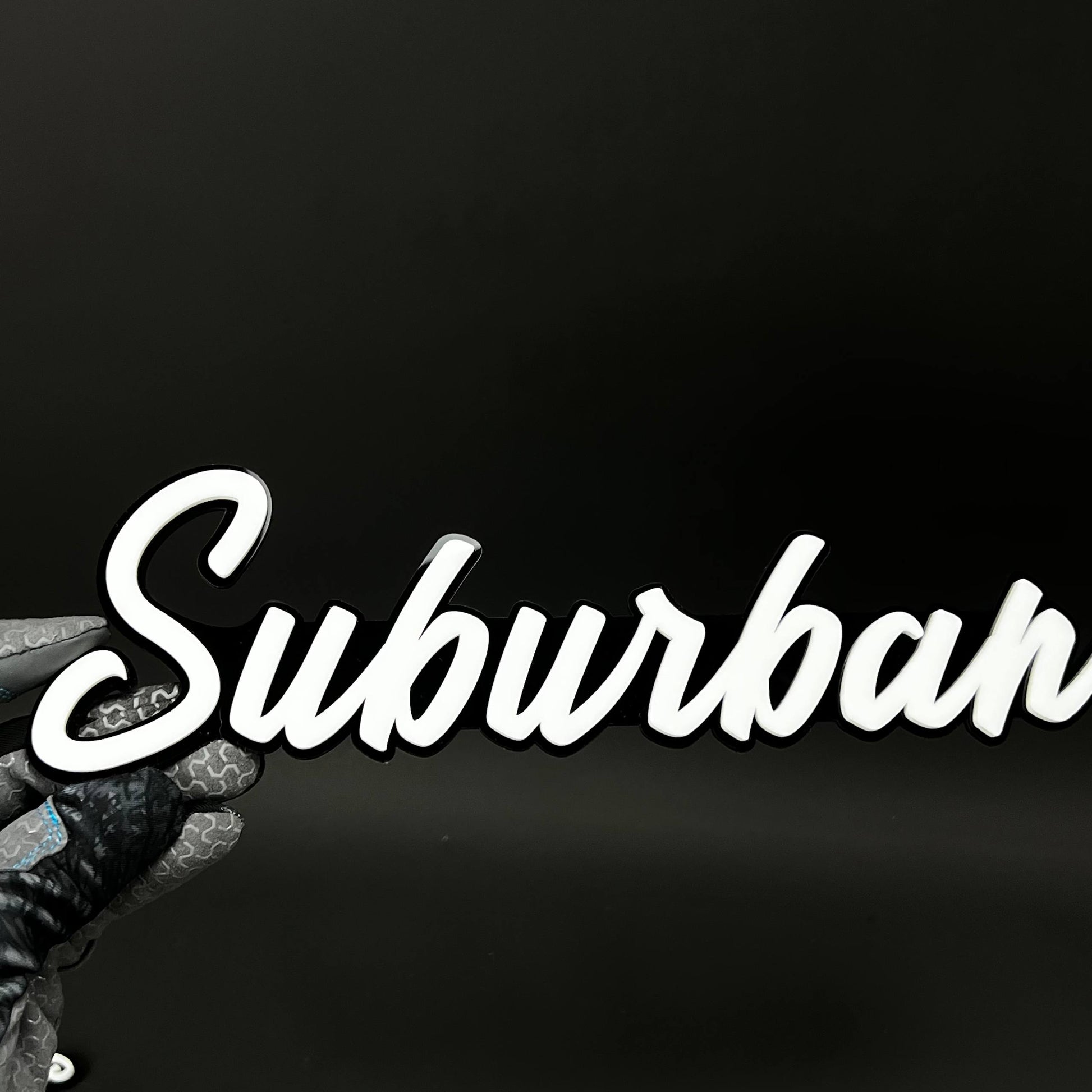 1PC Suburban 3D Acrylic Badge - Car Truck Emblem Fender Tailgate Trunk Sticker