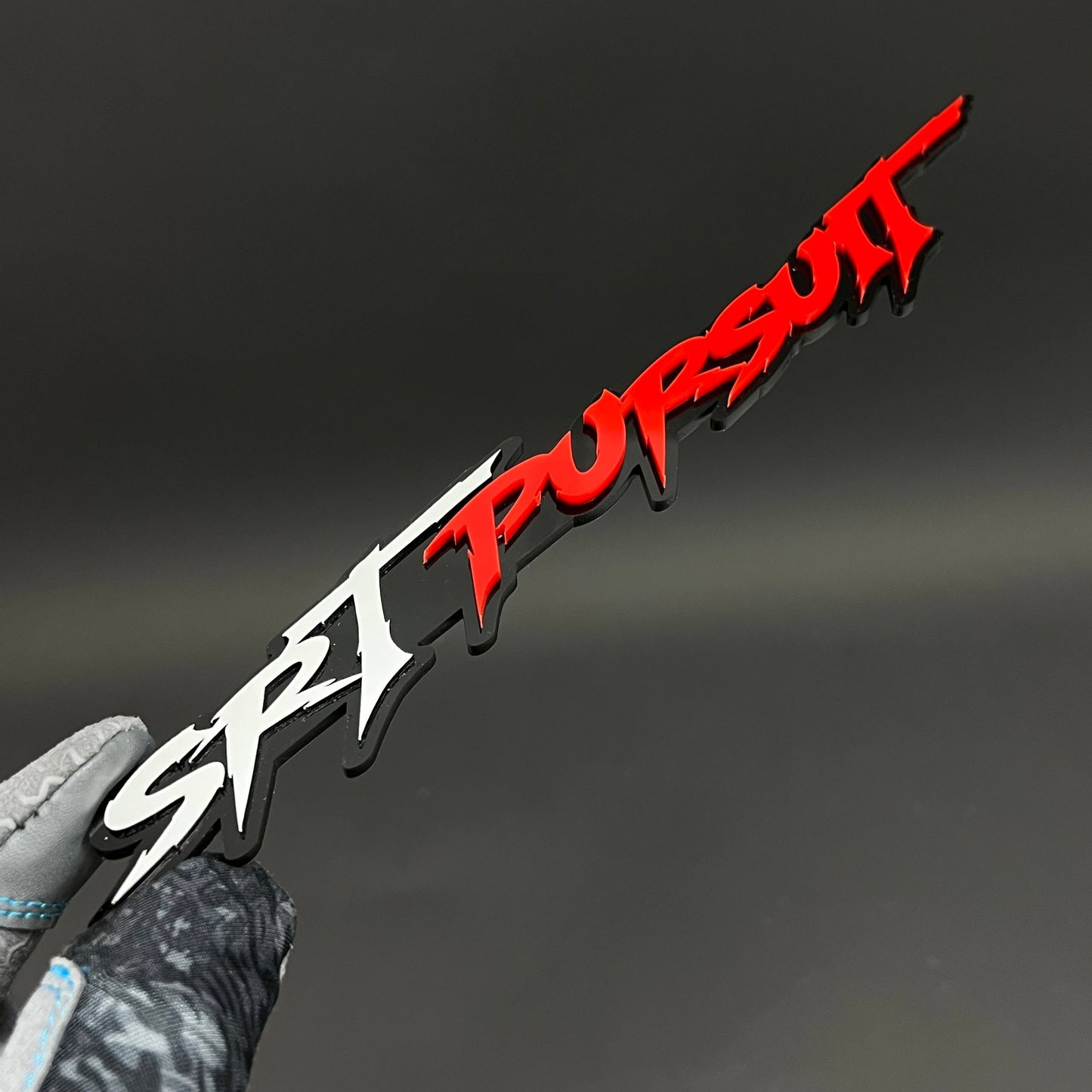 1PC SRT PURSUIT 3D Acrylic Badge - Car Truck Emblem Fender Sticker