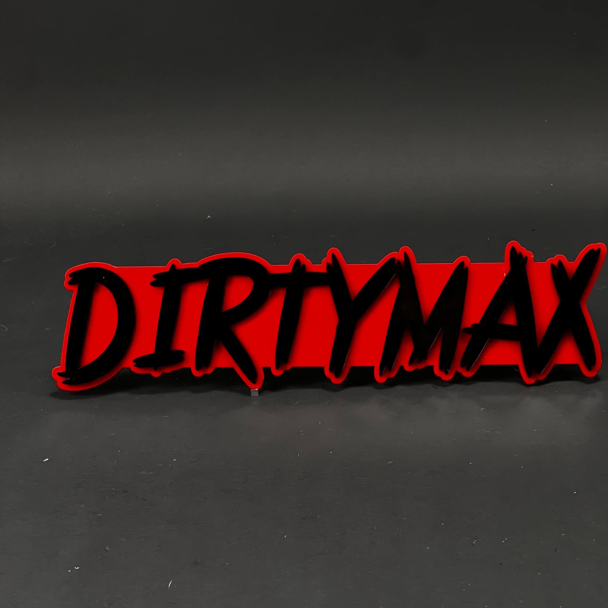 1PC DIRTYMAX 3D Acrylic Badge - Car Truck Emblem Fender Tailgate Trunk Sticker