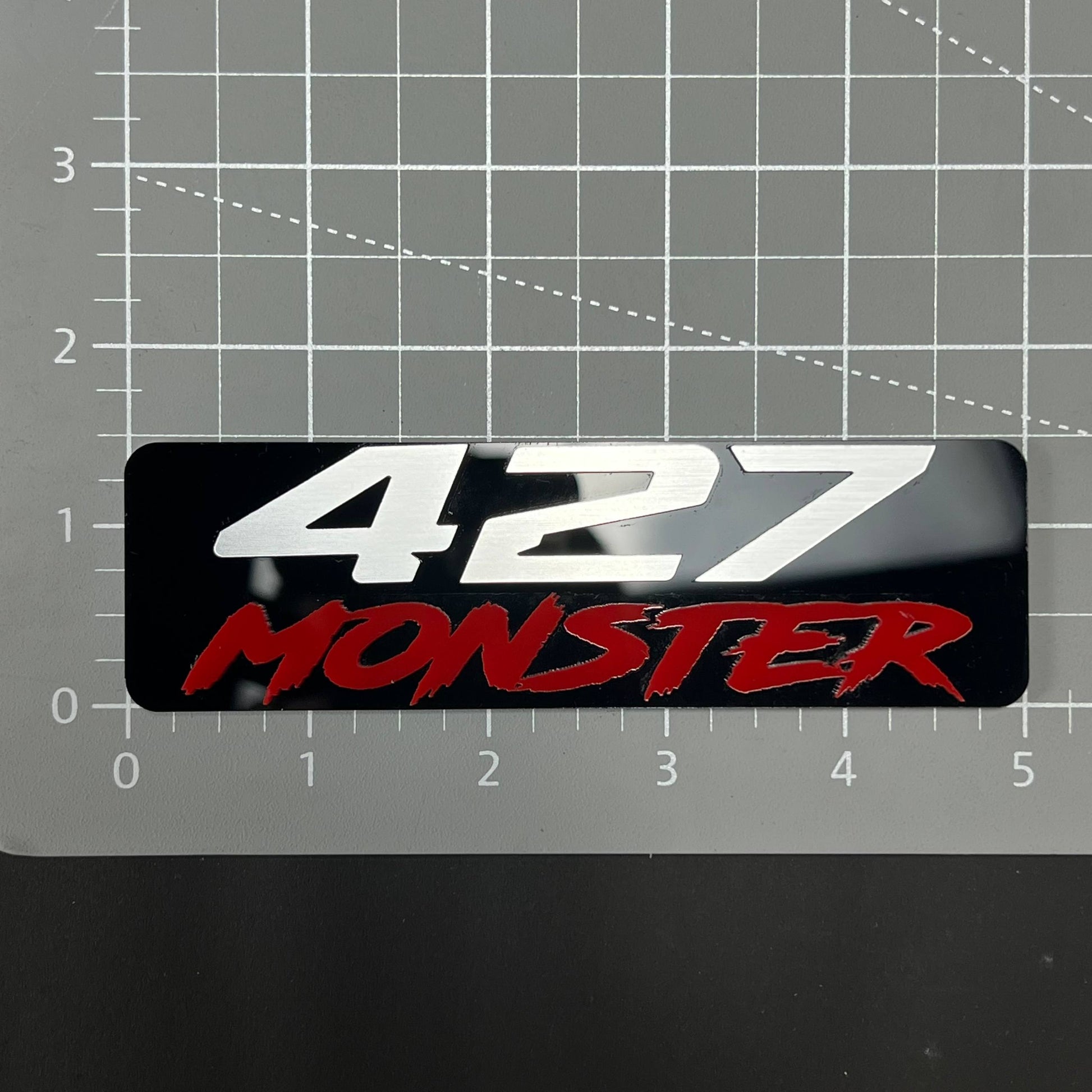 1PC 427 MONSTER 3D Acrylic Badge - Car Truck Emblem Fender Sticker