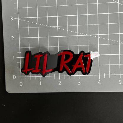 1PC LIL RAT 3D Acrylic Badge - Car Truck Emblem Fender Tailgate Trunk Sticker