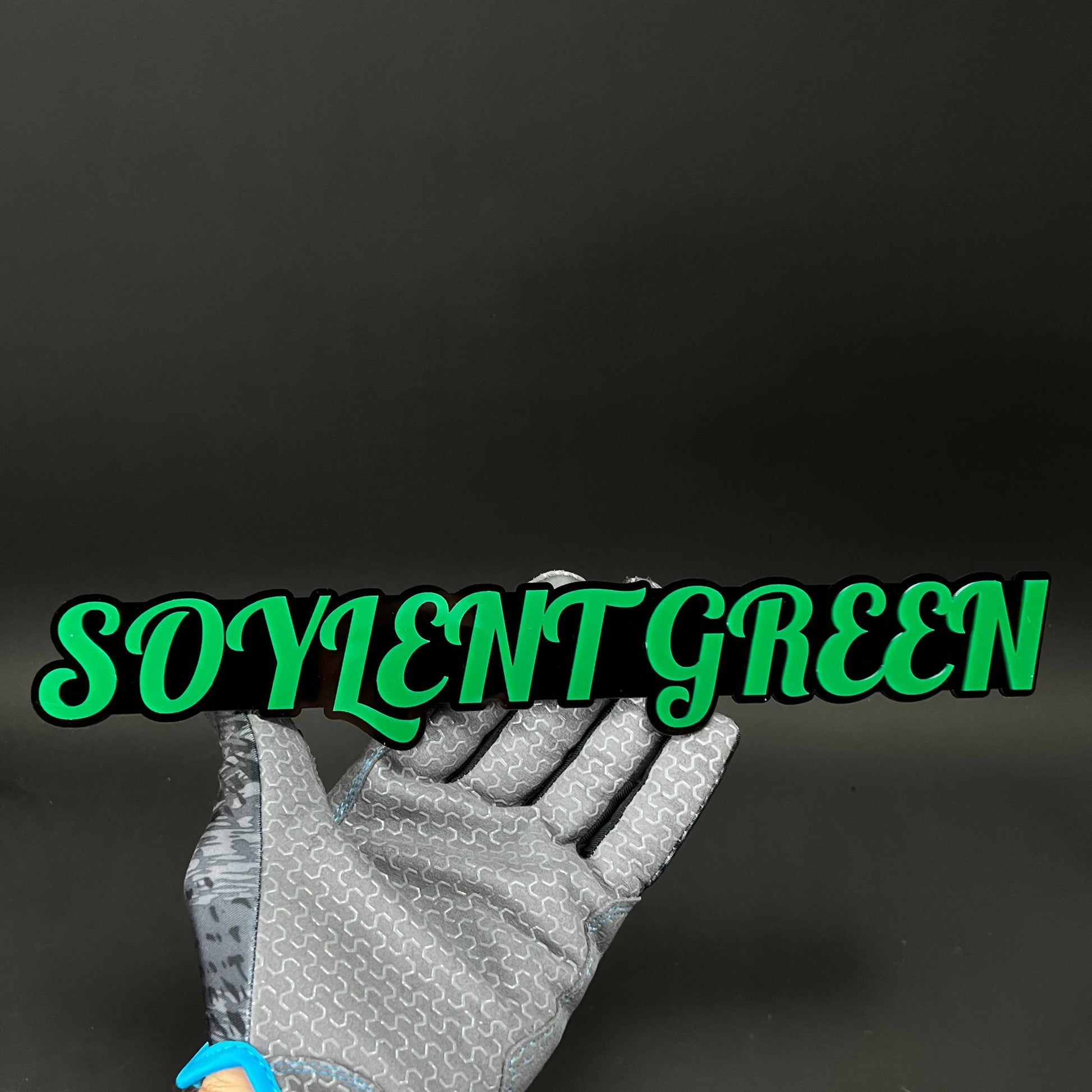 1PC SOYLENT GREEN 3D Acrylic Badge - Car Truck Emblem Fender Sticker