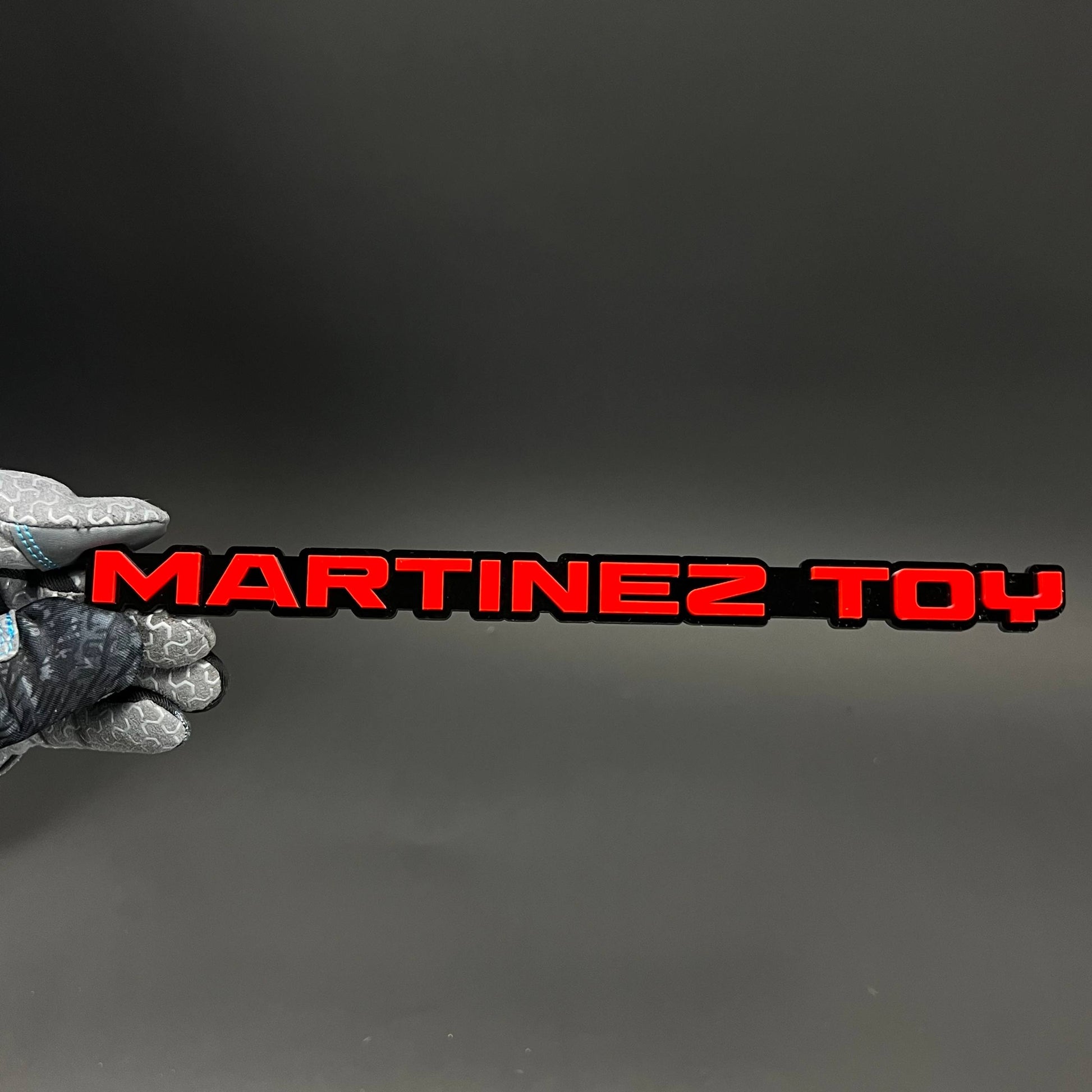 1PC MARTINEZ TOY 3D Acrylic Badge - Car Truck Emblem Fender Sticker