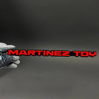 1PC MARTINEZ TOY 3D Acrylic Badge - Car Truck Emblem Fender Sticker