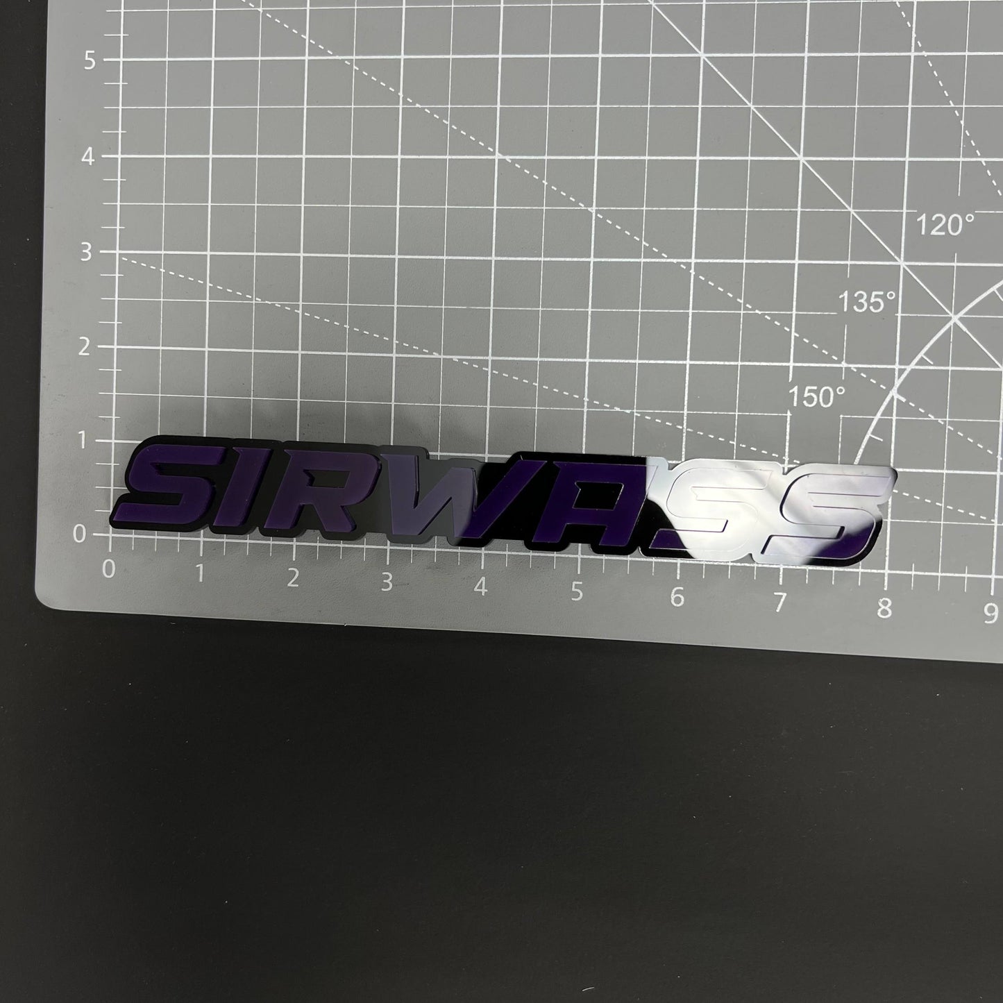 1PC SIRWASS 3D Acrylic Badge - Car Truck Emblem Fender Tailgate Trunk Sticker