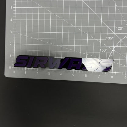 1PC SIRWASS 3D Acrylic Badge - Car Truck Emblem Fender Tailgate Trunk Sticker