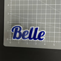 1PC Belle 3D Acrylic Badge - Car Truck Emblem Fender Tailgate Trunk Sticker