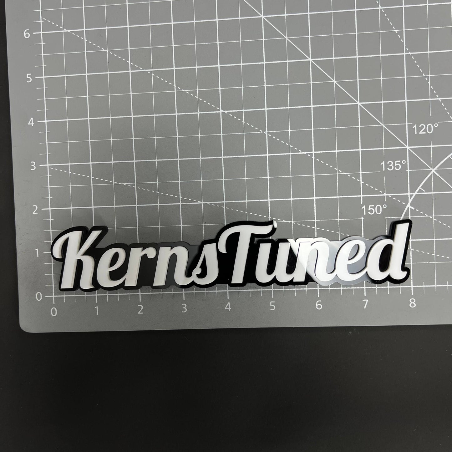 1PC KernsTuned 3D Acrylic Badge - Car Truck Emblem Fender Tailgate Trunk Sticker