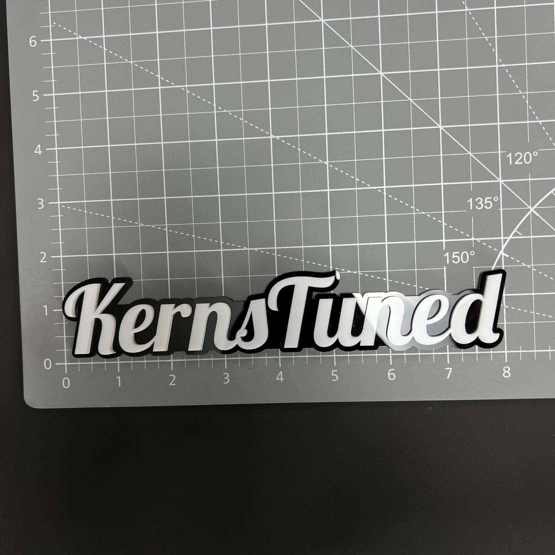 1PC KernsTuned 3D Acrylic Badge - Car Truck Emblem Fender Tailgate Trunk Sticker