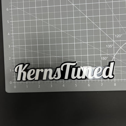 1PC KernsTuned 3D Acrylic Badge - Car Truck Emblem Fender Tailgate Trunk Sticker