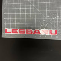 1PC LESBARU 3D Acrylic Badge - Car Truck Emblem Fender Tailgate Trunk Sticker