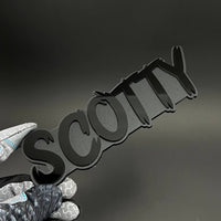 1PC SCOTTY 3D Acrylic Badge - Car Truck Emblem Fender Tailgate Trunk Sticker