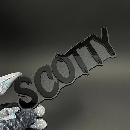 1PC SCOTTY 3D Acrylic Badge - Car Truck Emblem Fender Tailgate Trunk Sticker