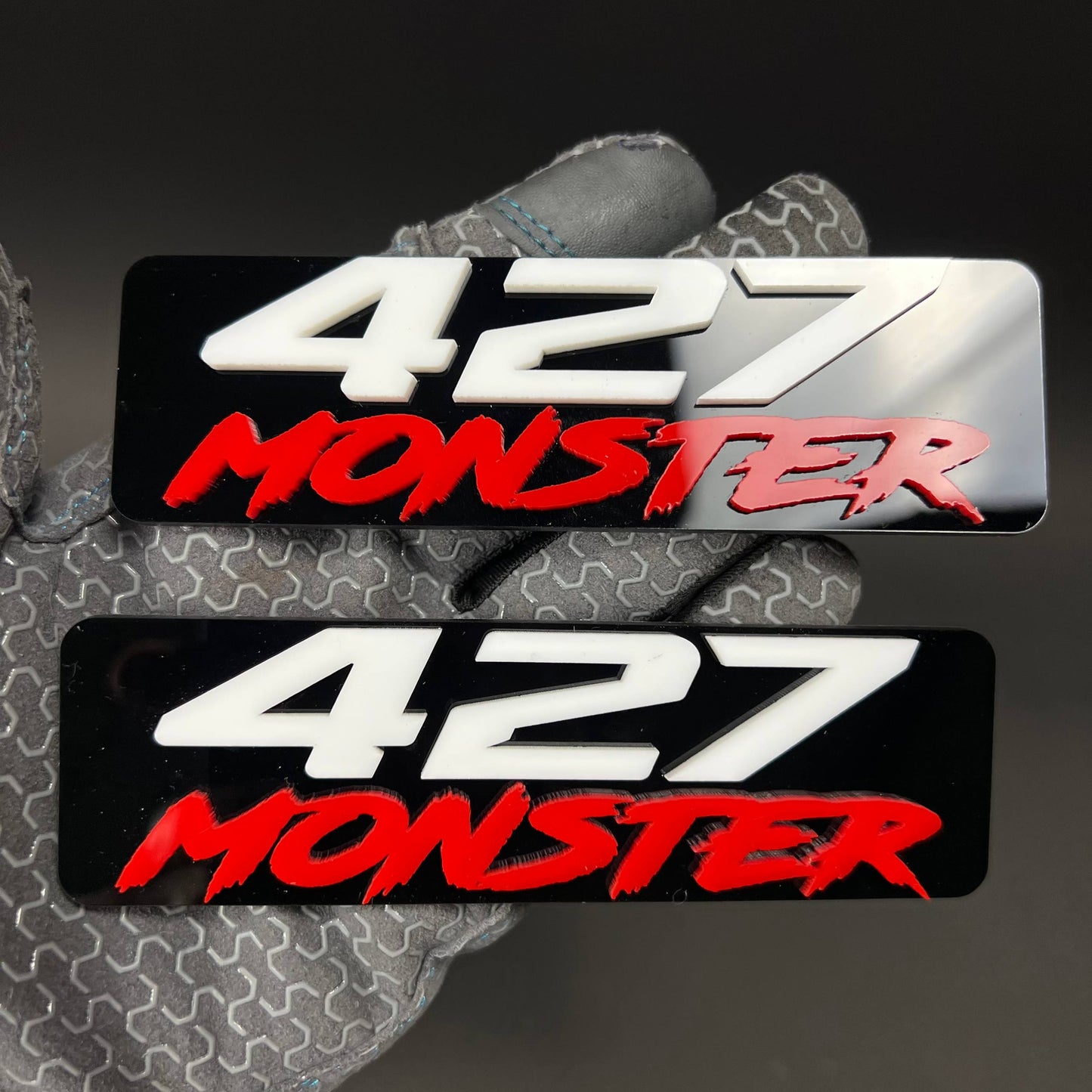 1PC 427 MONSTER 3D Acrylic Badge - Car Truck Emblem Fender Sticker