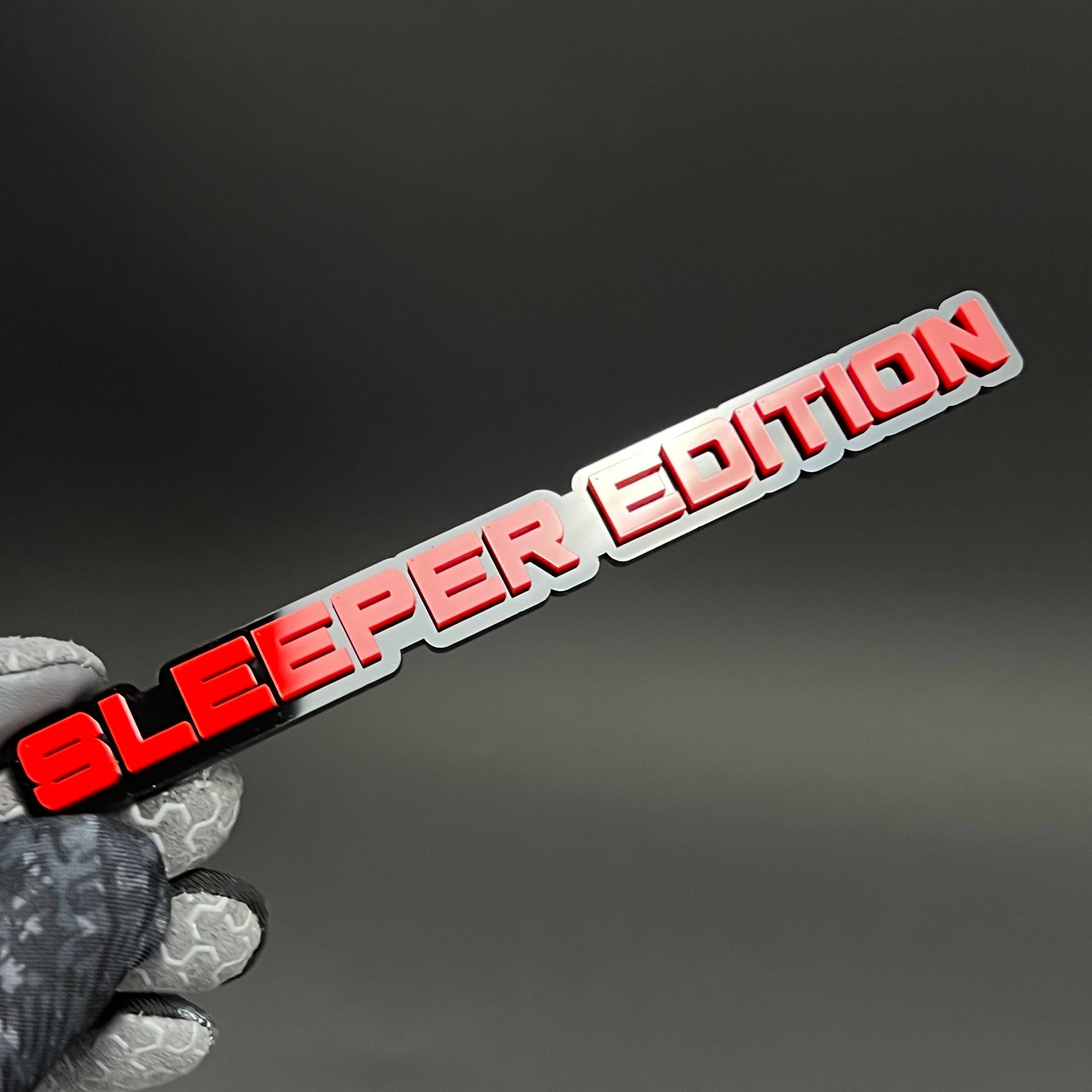 1PC SLEEPER EDITION 3D Acrylic Badge - Car Truck Emblem Fender Sticker