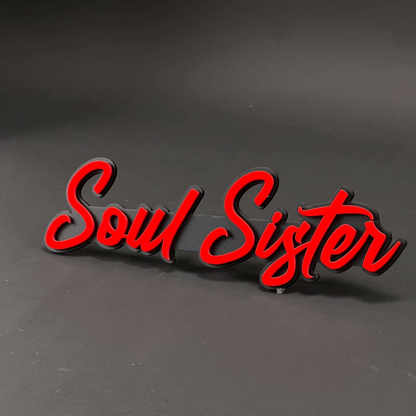 1PC Soul Sister 3D Acrylic Badge - Car Truck Emblem Fender Sticker