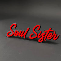 1PC Soul Sister 3D Acrylic Badge - Car Truck Emblem Fender Sticker