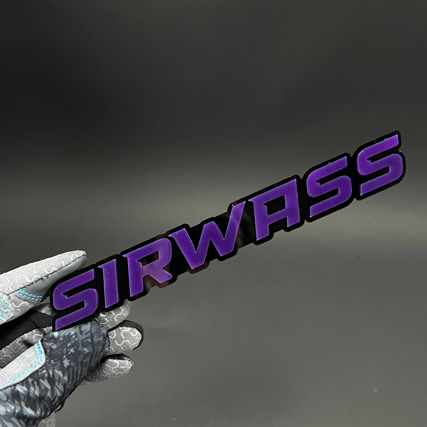 1PC SIRWASS 3D Acrylic Badge - Car Truck Emblem Fender Tailgate Trunk Sticker