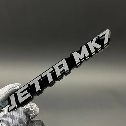 1PC JETTA MK7 3D Acrylic Badge - Car Truck Emblem Fender Tailgate Trunk Sticker