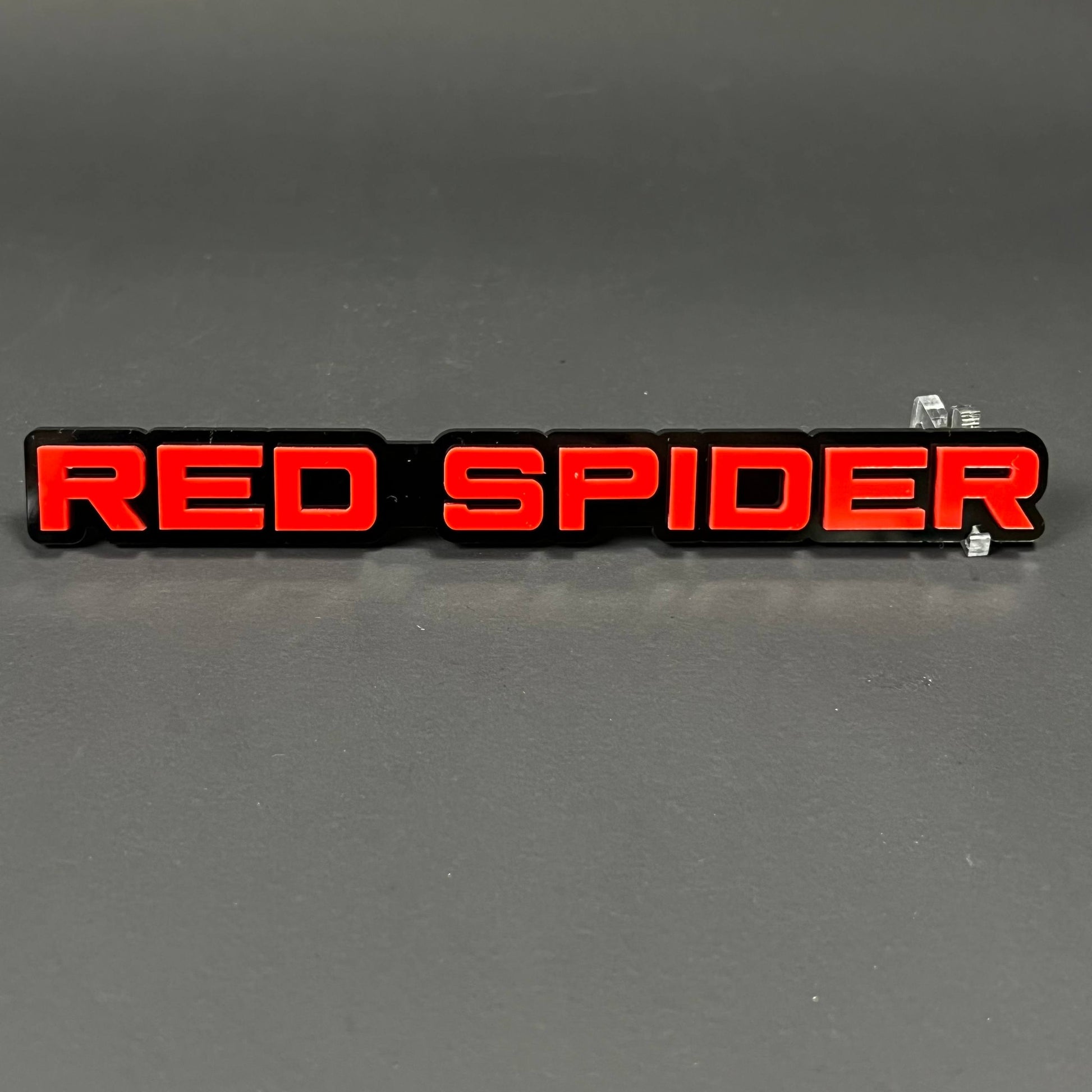 1PC RED SPIDER 3D Acrylic Badge - Car Truck Emblem Fender Tailgate Trunk Sticker