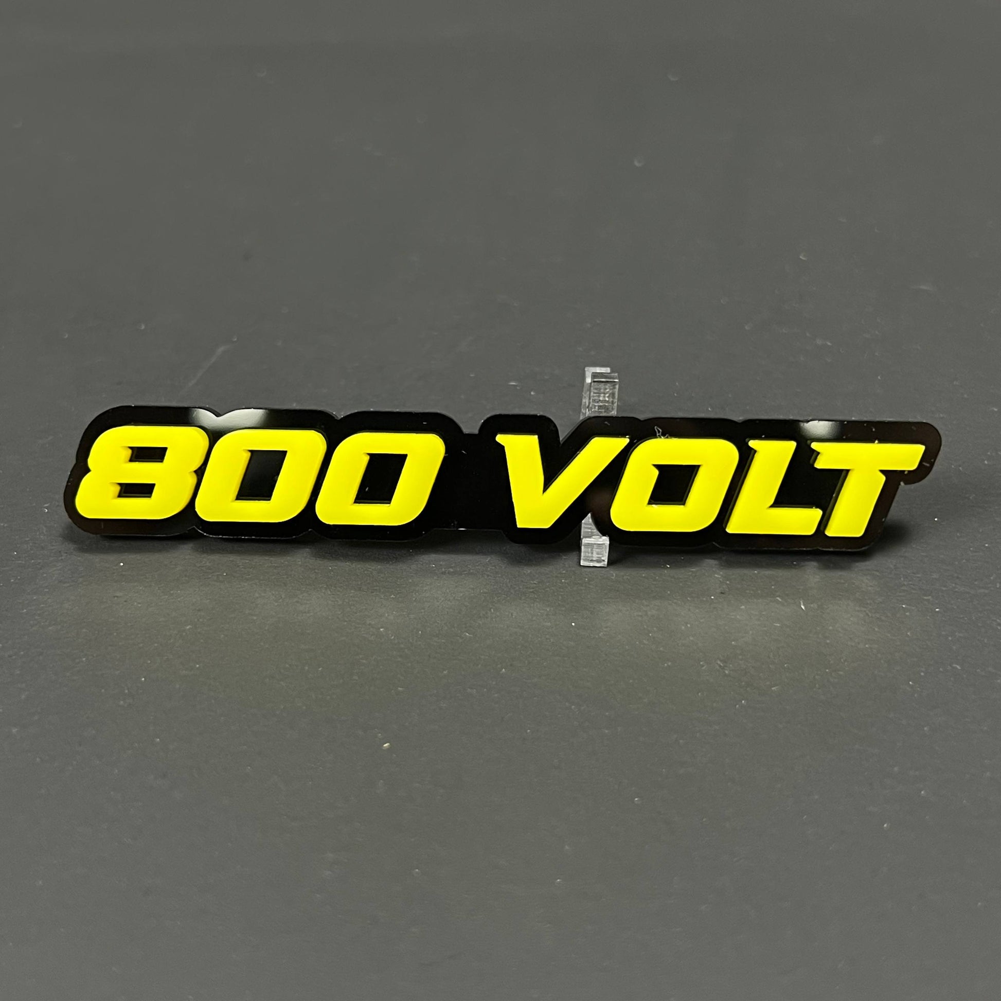 1PC 800 VOLT 3D Acrylic Badge - Car Truck Emblem Fender Tailgate Trunk Sticker