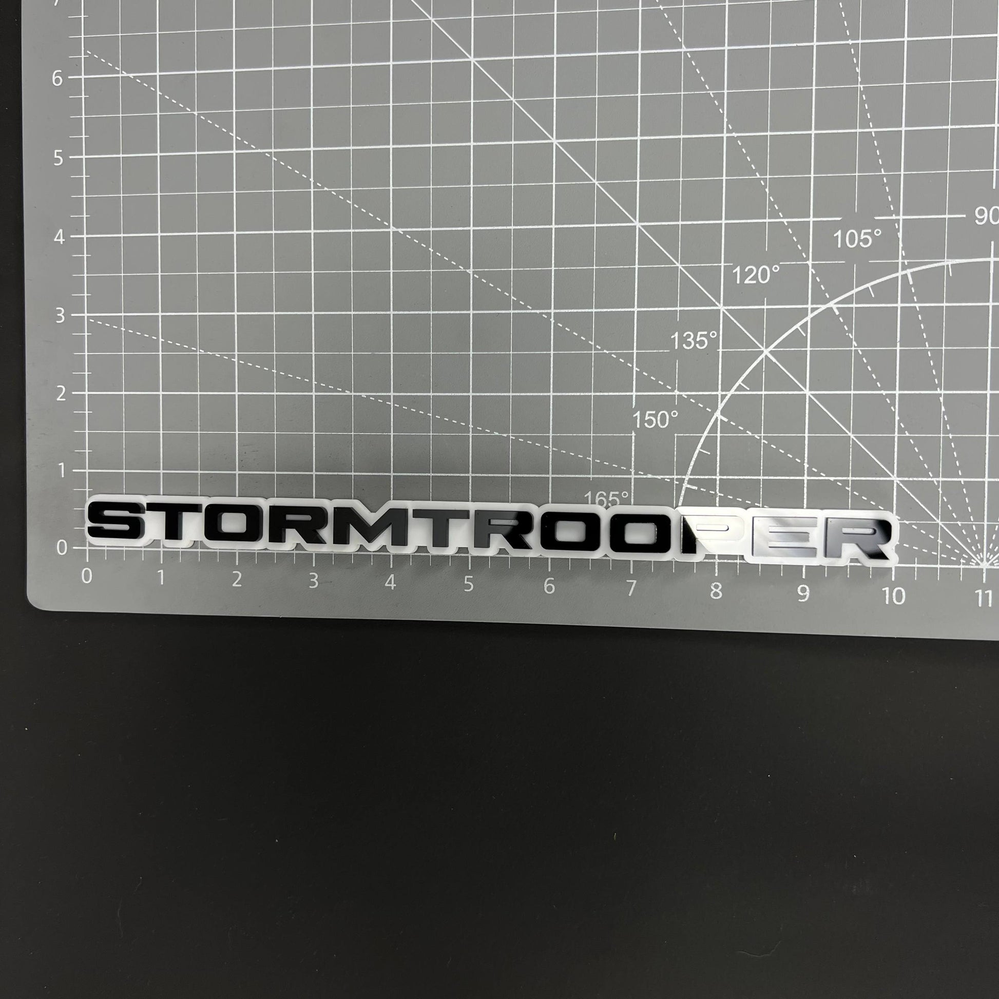 1PC STORMTROOPER 3D Acrylic Badge - Car Truck Emblem Fender Sticker