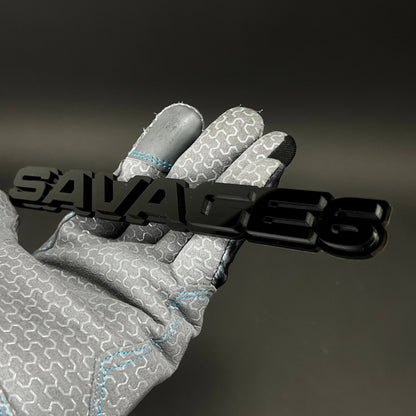 1PC SAVAGE6 3D Acrylic Badge - Car Truck Emblem Fender Tailgate Trunk Sticker