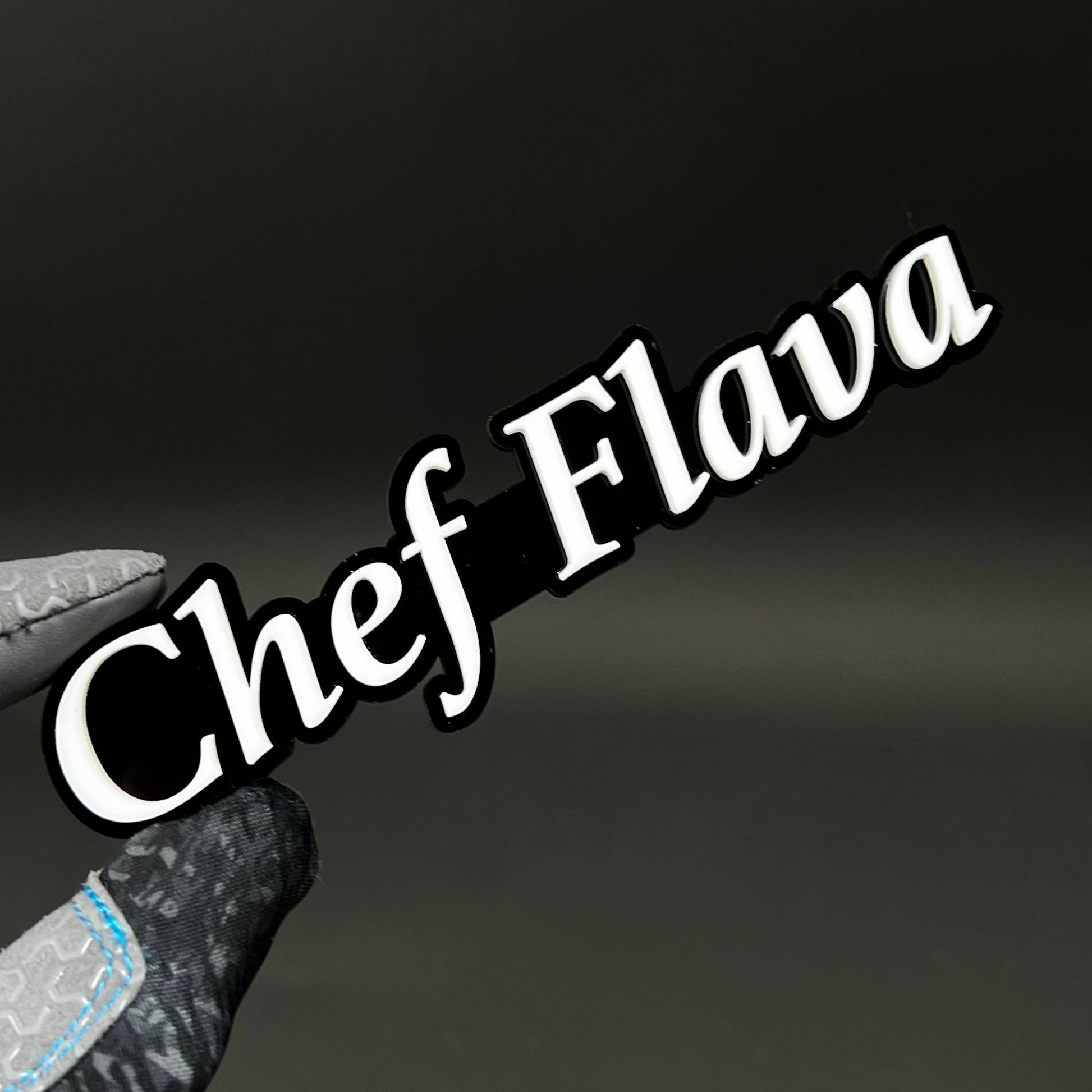1PC Chef Flava 3D Acrylic Badge - Car Truck Emblem Fender Tailgate Trunk Sticker