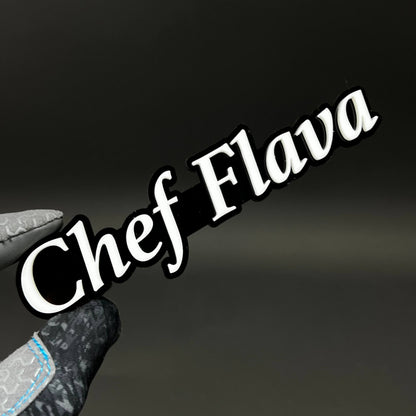 1PC Chef Flava 3D Acrylic Badge - Car Truck Emblem Fender Tailgate Trunk Sticker