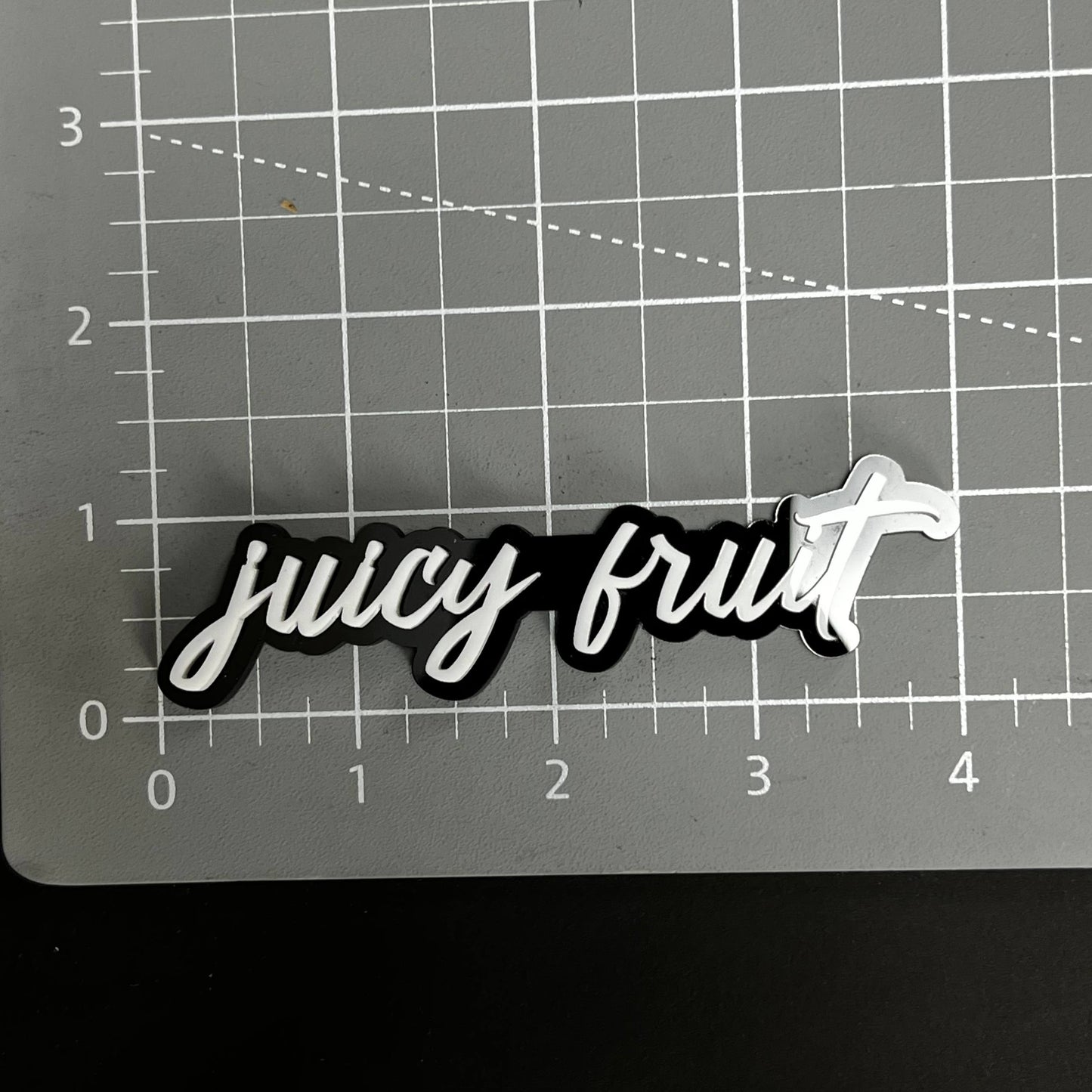 1PC juicy fruit 3D Acrylic Badge - Car Truck Emblem Fender Sticker