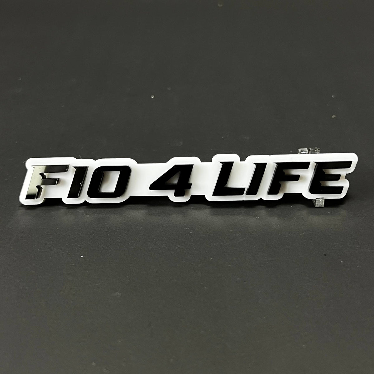 1PC F10 4 LIFE 3D Acrylic Badge - Car Truck Emblem Fender Tailgate Trunk Sticker