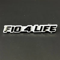 1PC F10 4 LIFE 3D Acrylic Badge - Car Truck Emblem Fender Tailgate Trunk Sticker