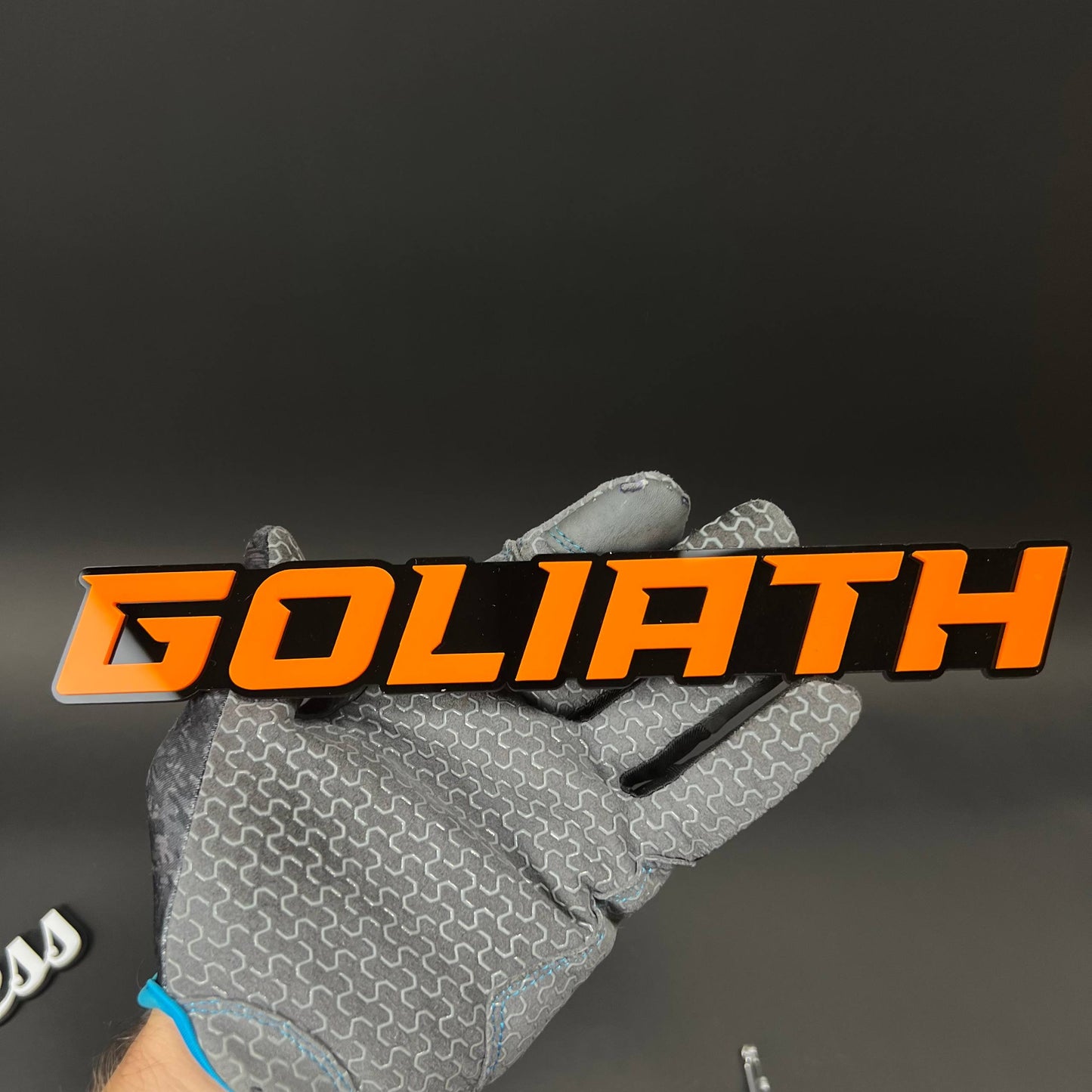 1PC GOLIATH 3D Acrylic Badge - Car Truck Emblem Fender Tailgate Trunk Sticker