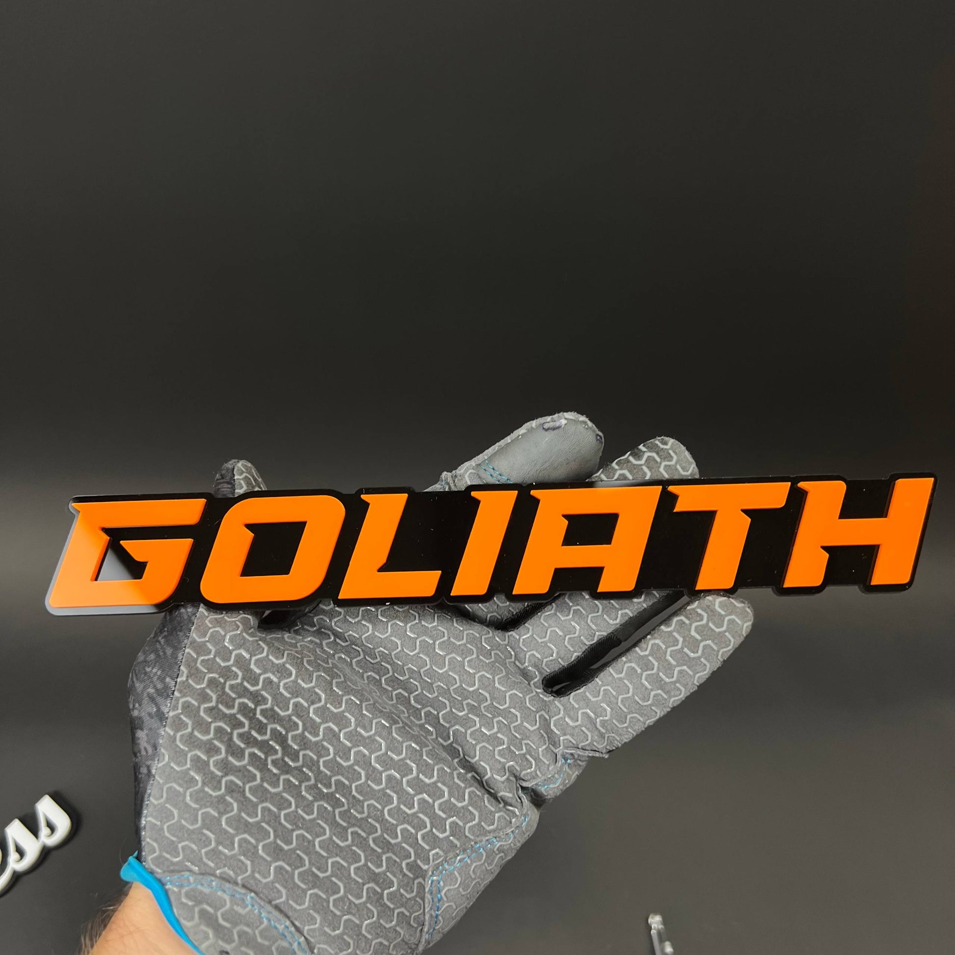 1PC GOLIATH 3D Acrylic Badge - Car Truck Emblem Fender Tailgate Trunk Sticker