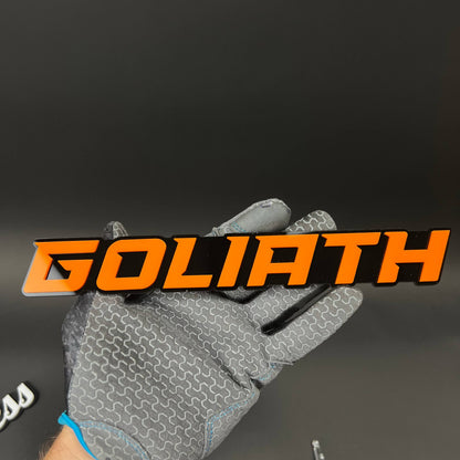 1PC GOLIATH 3D Acrylic Badge - Car Truck Emblem Fender Tailgate Trunk Sticker