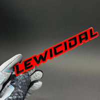 1PC LEWICIDAL 3D Acrylic Badge - Car Truck Emblem Fender Tailgate Trunk Sticker