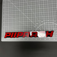 1PC PIIPAASH 3D Acrylic Badge - Car Truck Emblem Fender Tailgate Trunk Sticker