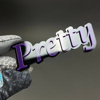 1PC Pretty 3D Acrylic Badge - Car Truck Emblem Fender Tailgate Trunk Sticker
