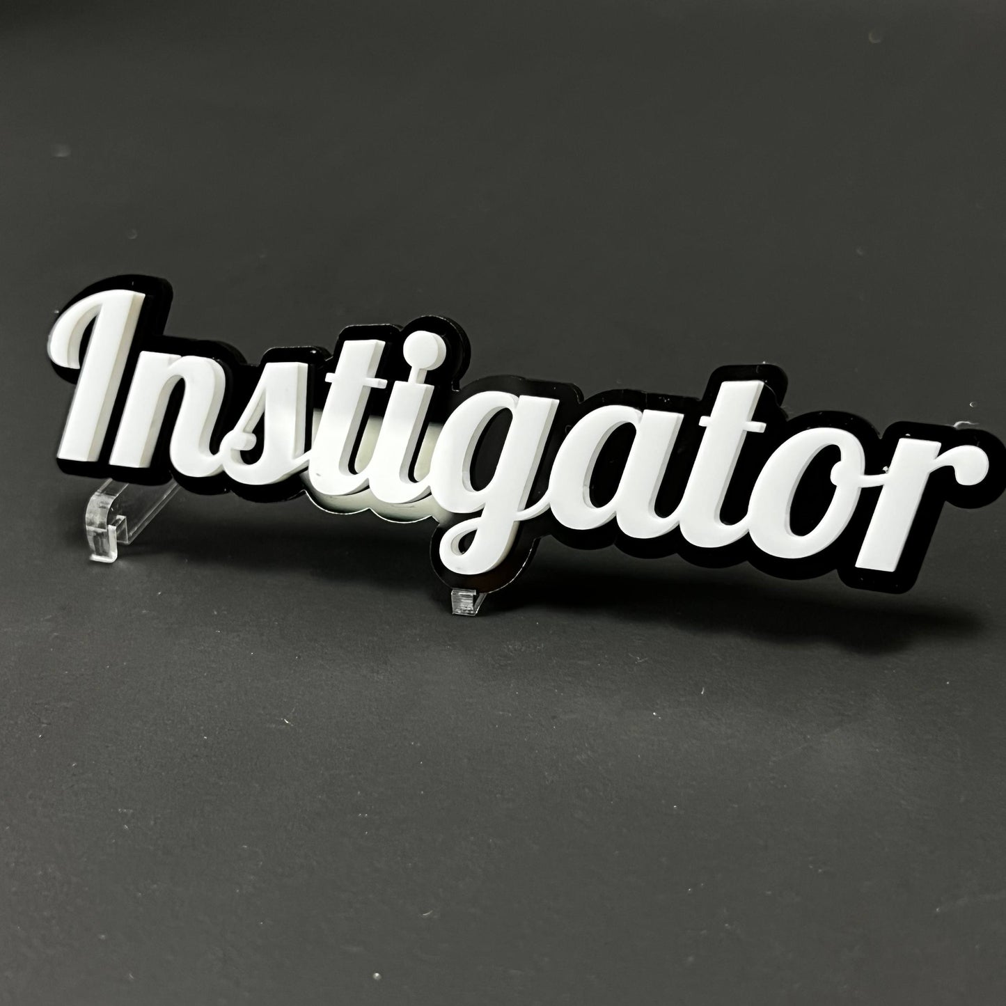 1PC Instigator 3D Acrylic Badge - Car Truck Emblem Fender Tailgate Trunk Sticker
