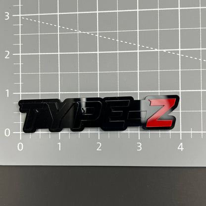 Type-Z 3D Acrylic Badge - Car Truck Emblem Fender Tailgate Trunk Sticker